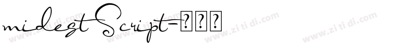 midest Script字体转换 midest Script字体转换